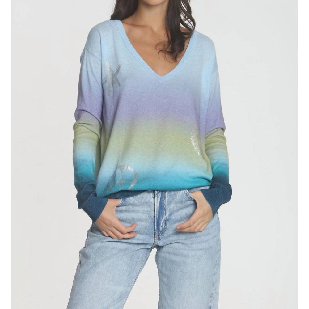 NEW LABEL+THREAD bali sunset top in sky ombre